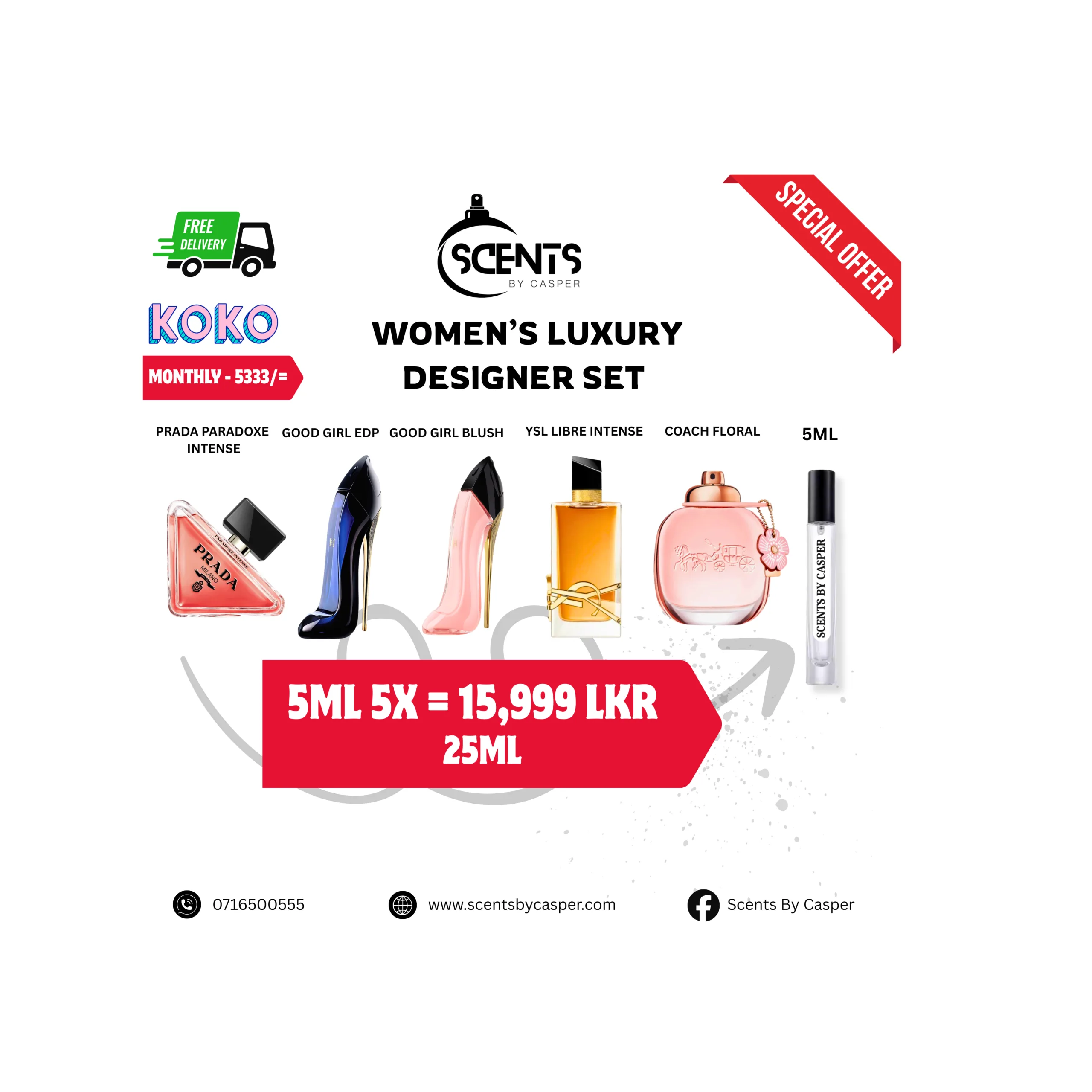Women’s Luxury Designer Discovery Pack (5×5ML)